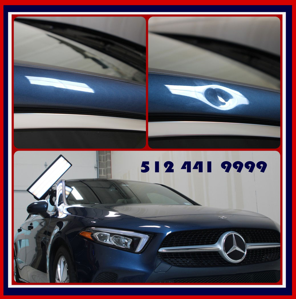 Austin PDR hail dent repair service mobile trailer